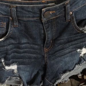 Blue jean shorts